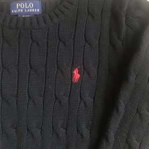 4T Ralph Lauren black sweater